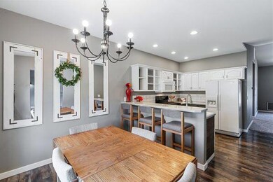 dining area to kitchen