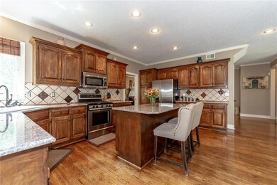 Plenty of cabinet and counter space.