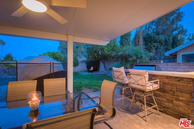 Backyard covered Patio area