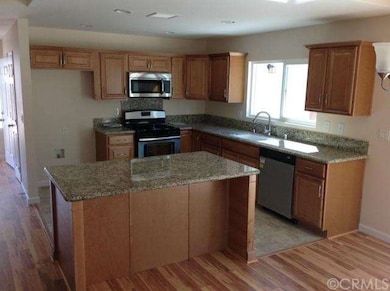 Kitchen with view of side patio