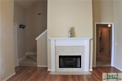 Wood burning fireplace