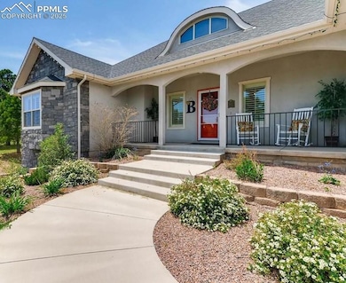 Beautiful covered porch, private but with ample natural light