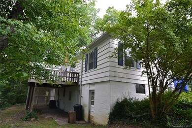 Rear with large deck