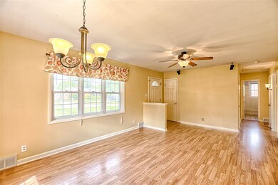 Laminate floors throughout the main floor.