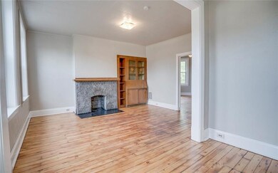 Decorative fireplace with beautiful built-in for e