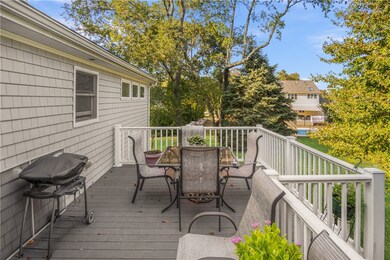 Rear deck overlooking big yard!