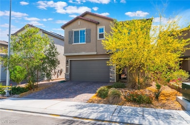 View of front of property featuring stucco siding,
