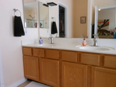 master bath showing double sinks