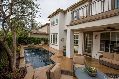 Beautiful backyard features pebble tech pool/spa w