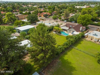 Aerial view from back of lot