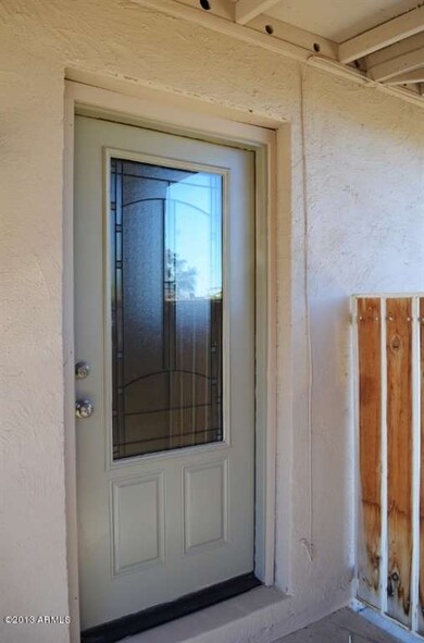 Leaded Glass Entry Door