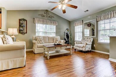 Open Family Room with Vaulted Ceiling