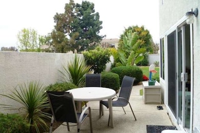 Patio area outside kitchen + family room