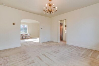 This large dining room is spacious enough for almo