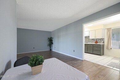 Dining Room with View into Kitchen
