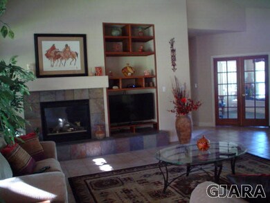 Gas Fireplace in the Open Living Room