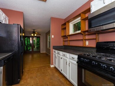 Kitchen with gas stove