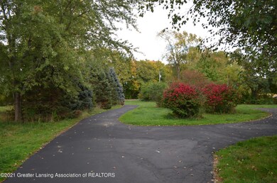 burning bush and circle drive