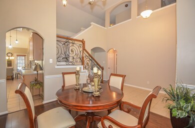 Picture walls and door ways are the perfect collaboration of style.  Upstairs opens up to downstairs so although it's a 2-story it still feels like a single story.