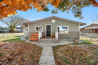 View of front of property featuring brick siding