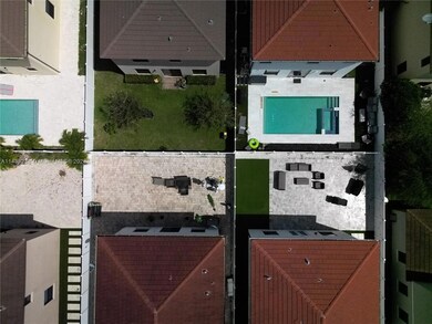 Over head view back of yard