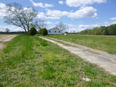 View of dirt / gravel driveway with a view of rural / pastoral area