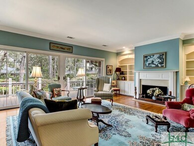 Formal Living Room with fireplace and two large sl