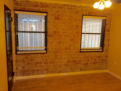 brick exposed bedroom
