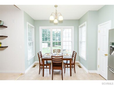 Nice eat in kitchen with relaxing view of yard.