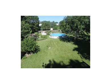 Fantastic view of back yard from the deck.