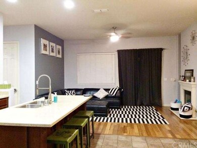 The Kitchen opens up into the family room for the 