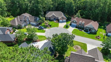 Aerial view of residential area