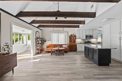 Tall Ceilings & Natural Beams