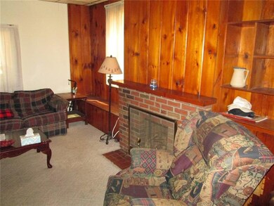 A view of the comfy chair and fireplace!!