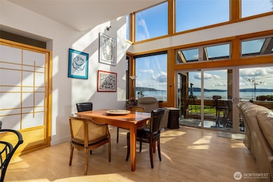 Temporary panel on left house exercise room (was formal dining)...