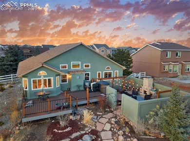 Huge trex deck, custom outdoor fireplace in the pr