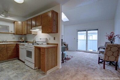 Vaulted ceilings/sky light in living roo