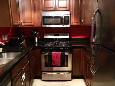 There is plenty of counter space and a gas stove, 