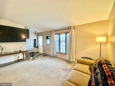 Front entry into living room