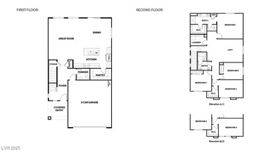 2436 Floorplan. Garage Swing & Floorplan Can Alternate Direction On Each Home-Site. Floor-plan is representational only; subject to change.
