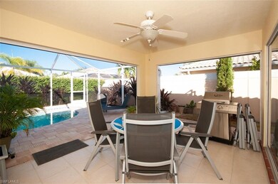 Covered outdoor dining area