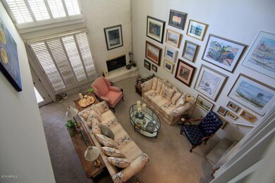 Living room from loft area