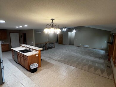 kitchen into living room