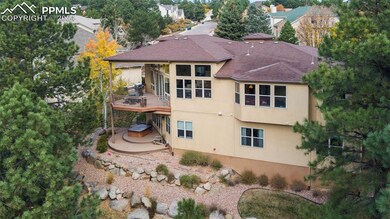 Notice the deck and patio.  Private setting with a