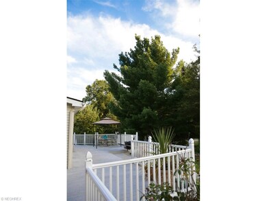View of the wrap-around deck from the sunroom