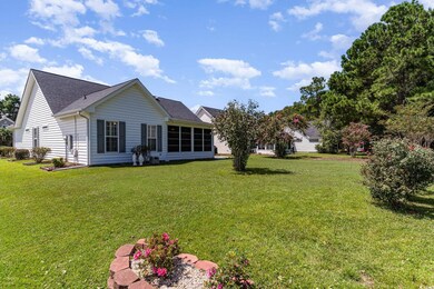 Exterior space with a yard