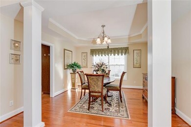 Formal Dining room with tray ceiling