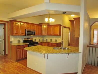 Recently, the kitchen was updated with granite cou