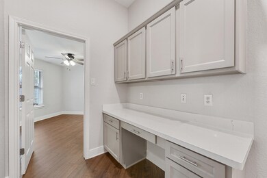 Desk area by two guest bedrooms