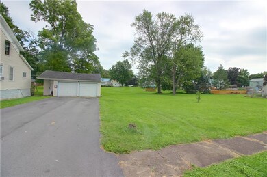 2 car garage and side lot